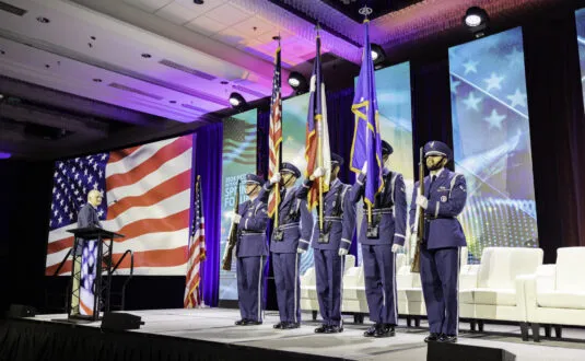 Color guard at Spring Forum Day 2024